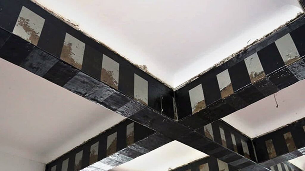 استفاده از مصالح FRP یکی از بهترین روش های برای مقاوم سازی سقف است. | فروشگاه آهن آلات بنیامین
